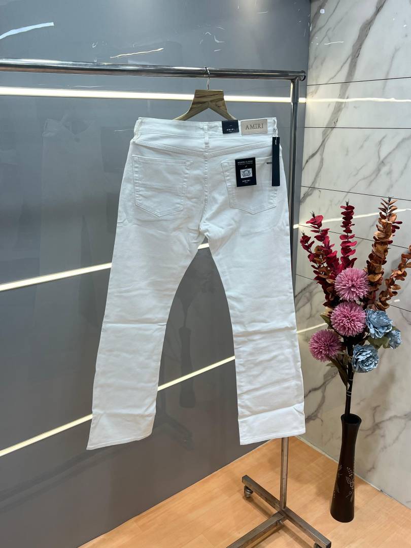 Ameeri White Boot cut Premium Imported Stretchable lycra fabric Denim 3718