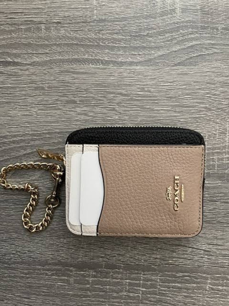 Coach_Zip_Card_Case_Mini_Wallet_With_Original_Box