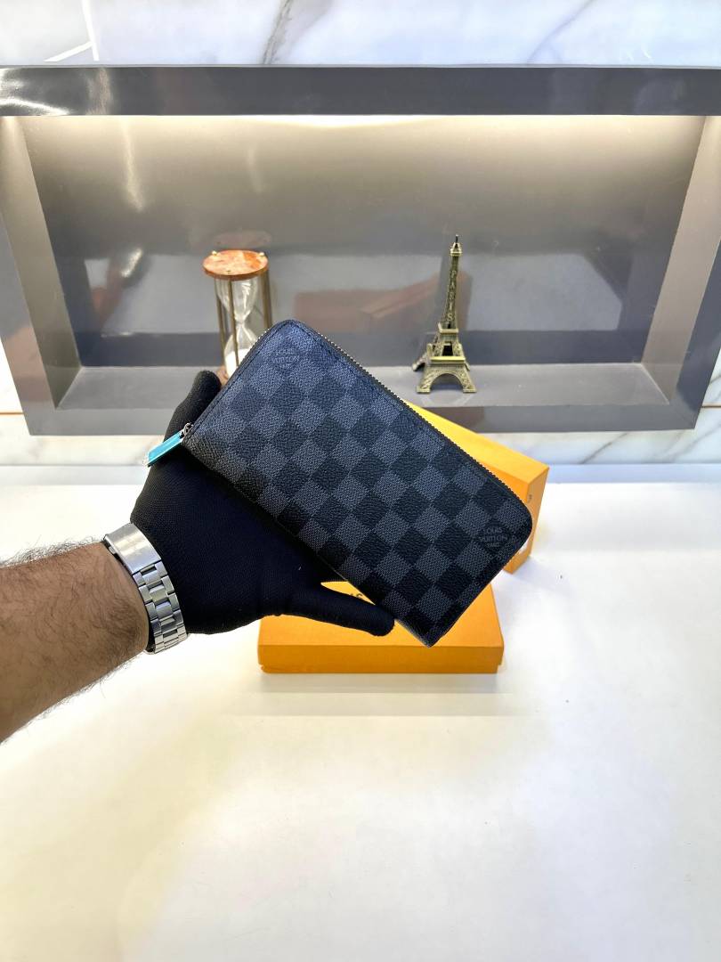 Louis Vuitton Long Wallet Black Fa 459