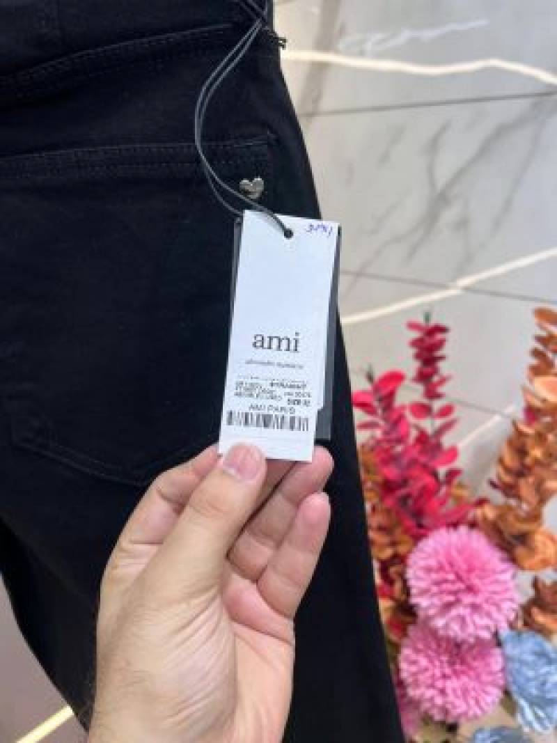 Ami Black Premium Imported Stretchable Lycra Fabric Straight Fit Denim Sale Offer 3494