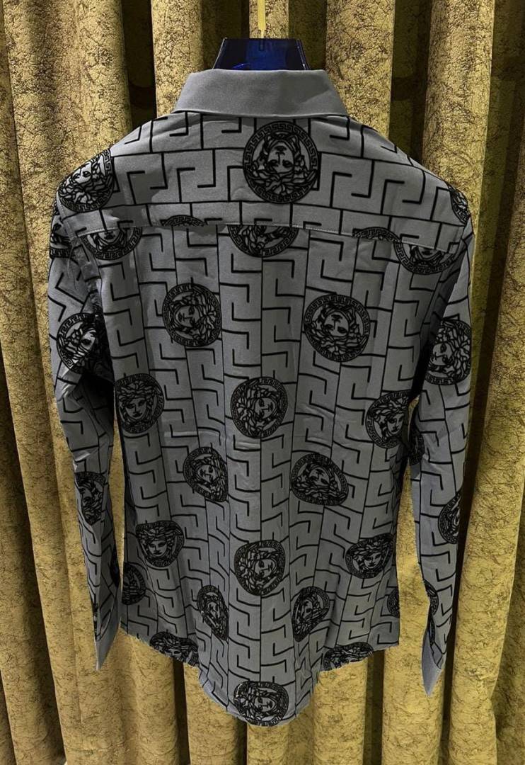 Versac-e IMPORTED STORE ARTICLE DIAMOND CHINA SHIRT