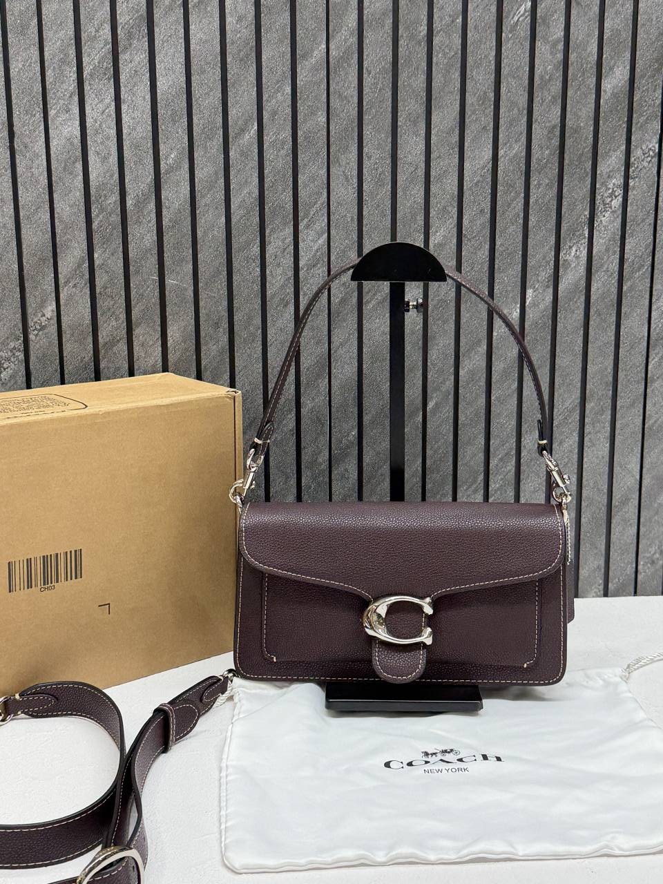 Coach Tabby 26 Highend Quality Maple With Original Box & DustCover With Branding inside the flap 11 Highend