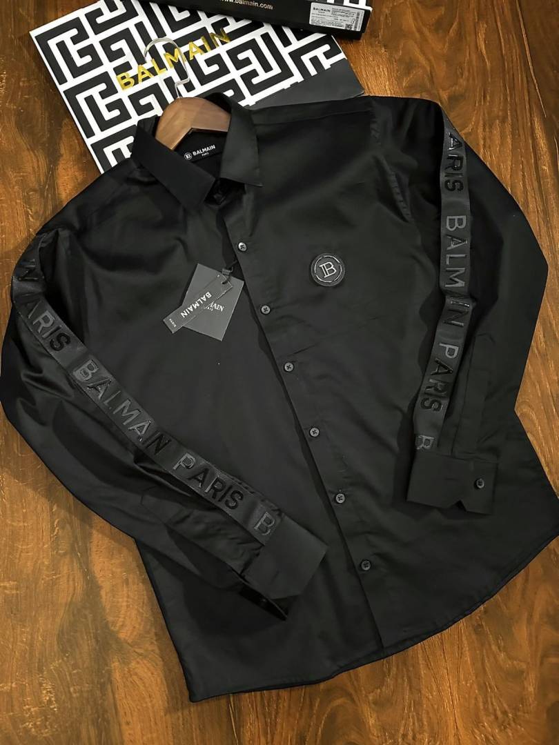 BALMAN IMPORTED STORE ARTICLE SHIRT black