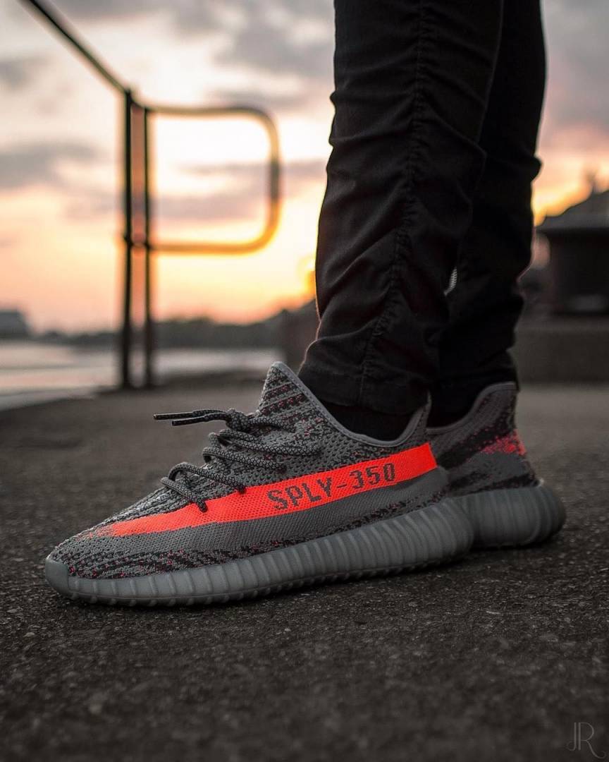 Adiddas Yeezy Boost 350 V2 Beluga Grey Orange Full Accessories SEMI UA