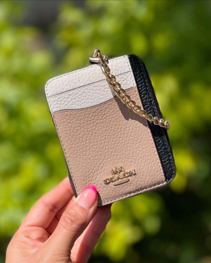 Coach_Zip_Card_Case_Mini_Wallet_With_Original_Box