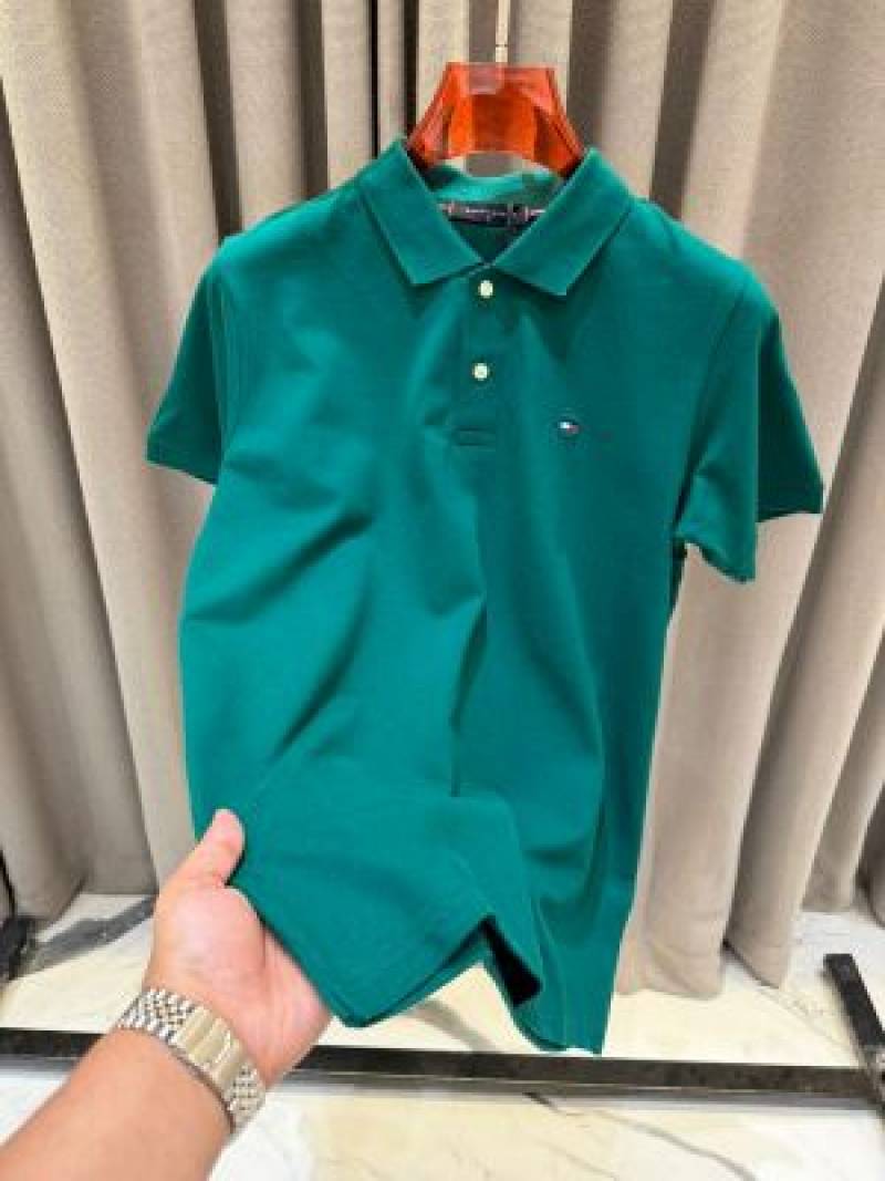 Tommy Hilfigar Chest Logo imported Box pack Polo T-shirt Green