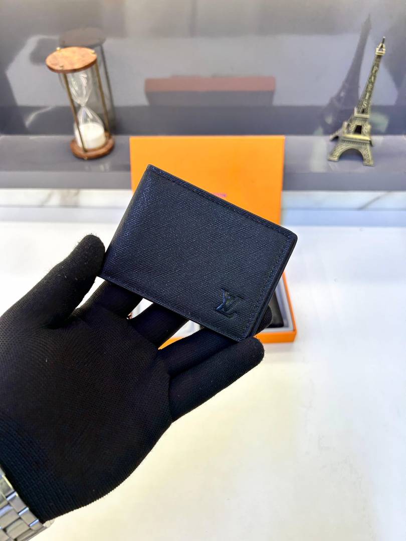 Loius Vutton 2 Wallet Black Premium Quality Fa 707