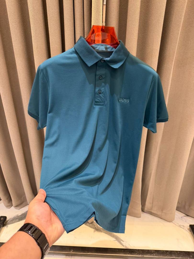 Boss Chest Logo Polo T-shirt English Blue