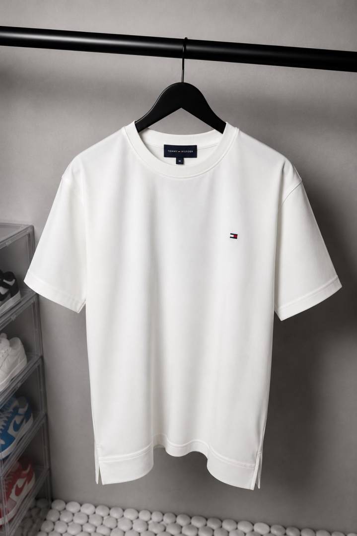 Tomm_ Hilfige_r Premium Round Neck T-Shirt with OG Box Packaging 1575 Sale VS1000