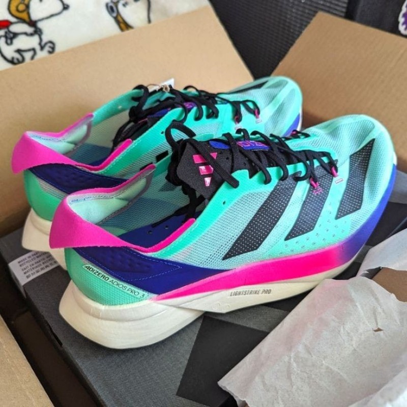 Adiddas adizero adios pro 3 neon black blue pink--