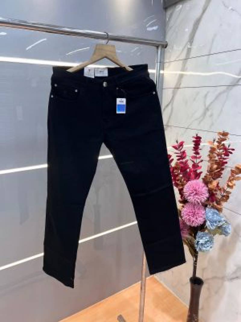 Ami Black Premium Imported Stretchable Lycra Fabric Straight Fit Denim Sale Offer 3494