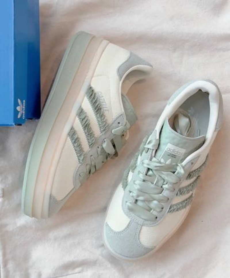 ADIDDAS GAZELLE BOLD HALO GREEN RUFFLE WOMEN