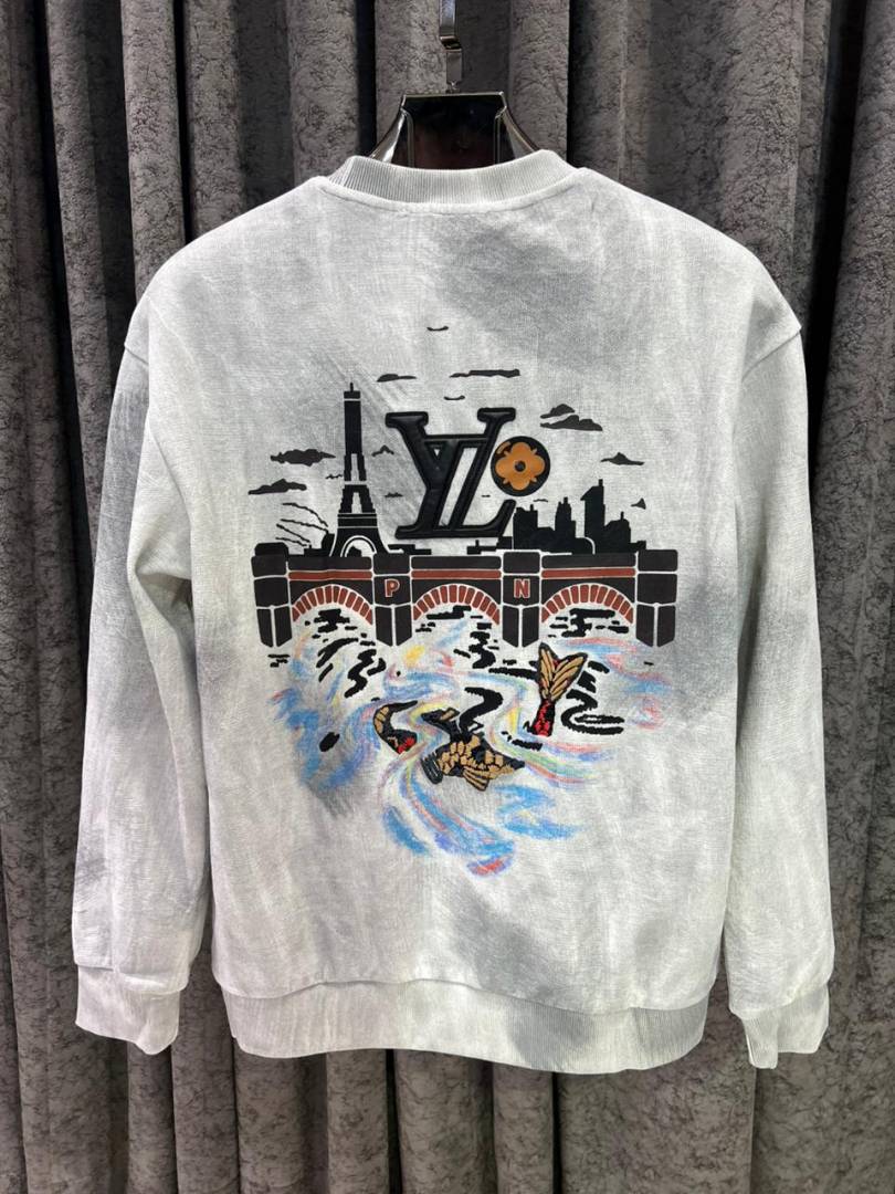 v-uitton imported sweatshirt store article black