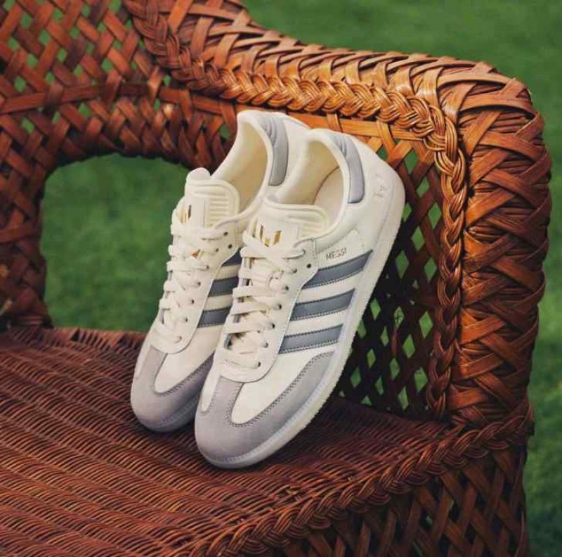 Adidas Samba x Messi cream white