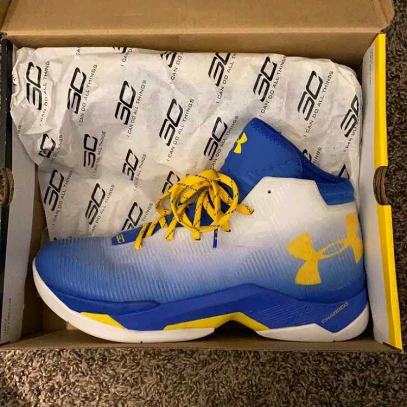 Underr Armourr Curry 2.5 White Team Royal 6108