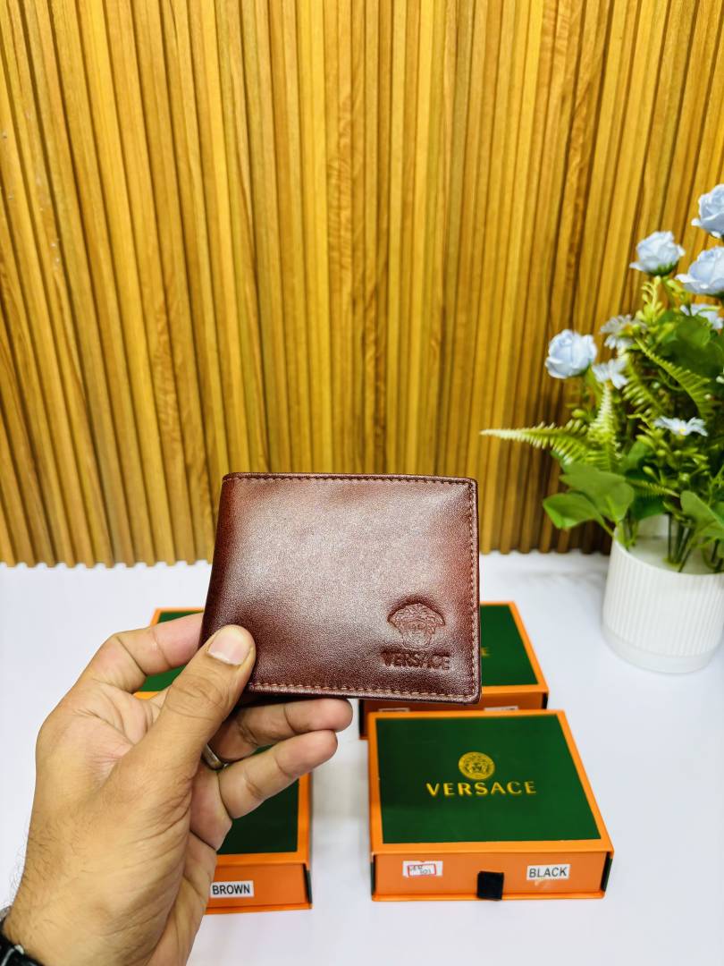 102 VERSACE MAROON PREMIUM QUALITY WALLET