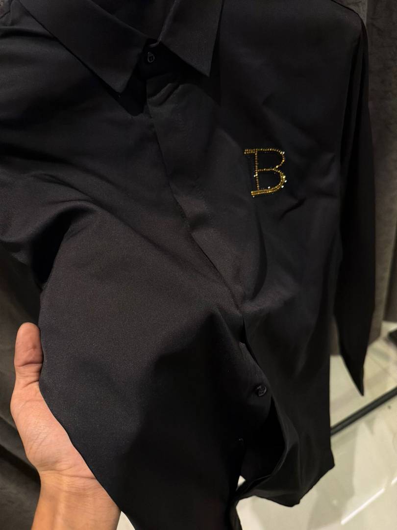 BALMAN IMPORTED STORE ARTICLE DIAMOND CHINA SHIRT GREEN