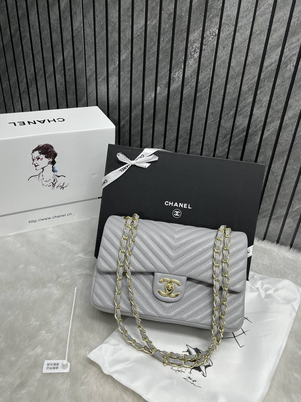 Chennel_Jumbo_Large_Highend_ShoulderBag_With_OriginAuldoubleBox_Packing_RibbonPack_Box