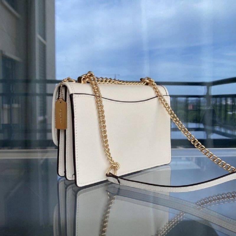 Coaach Klare Floral Signature Crossbody Bag With OG Box & Dust Bag (Floral White - 381)