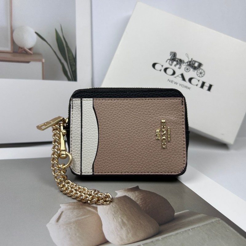Coach_Zip_Card_Case_Mini_Wallet_With_Original_Box