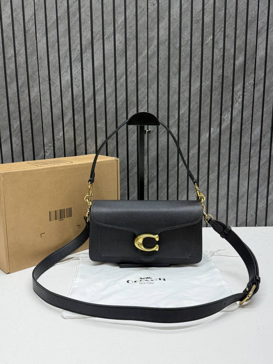 Coach Tabby 26 Highend Quality Black With Original Box & DustCover With Branding inside the flap 11 Highend