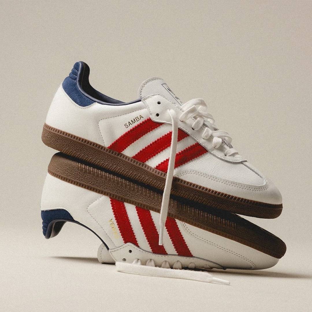 Adiddas Samba Victory Red Blue Night Indigo Women Leather Quality