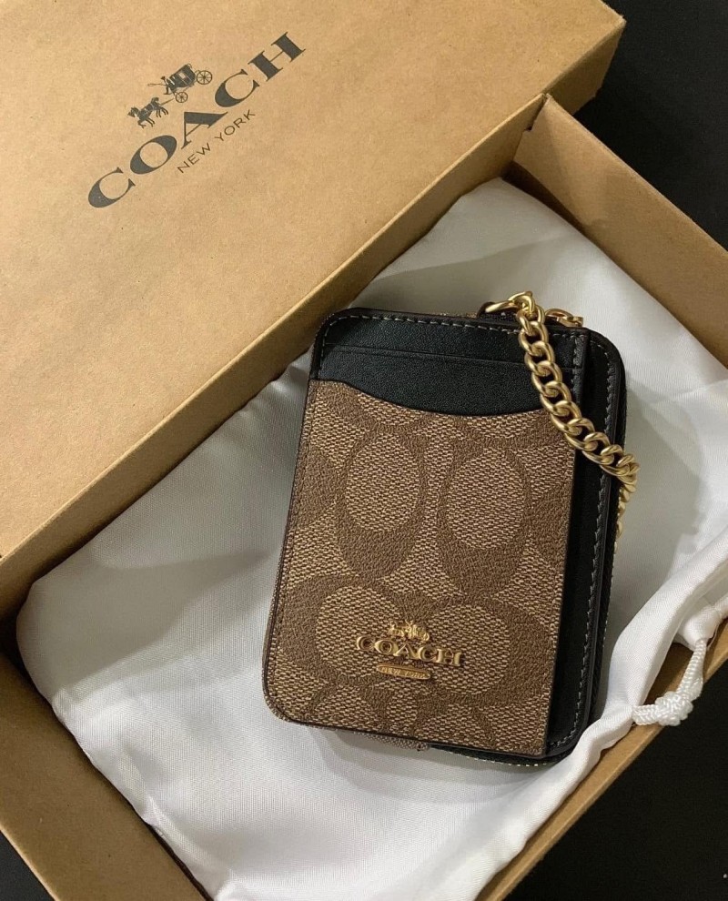 Coatch_Zip_Card_Case_Mini_Wallet_With_Original_Box