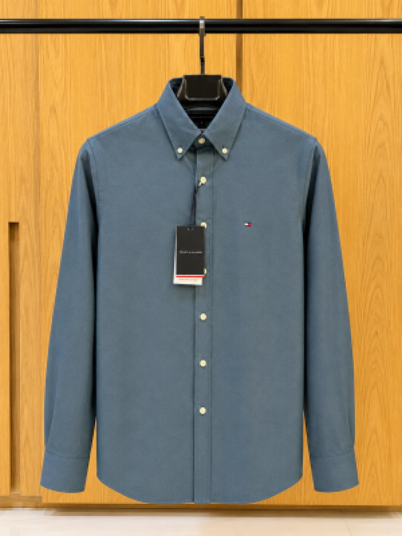 TOM-Y HILFIGER IMPORTED STORE ARTICLE SHIRT  LINEN FABRIC