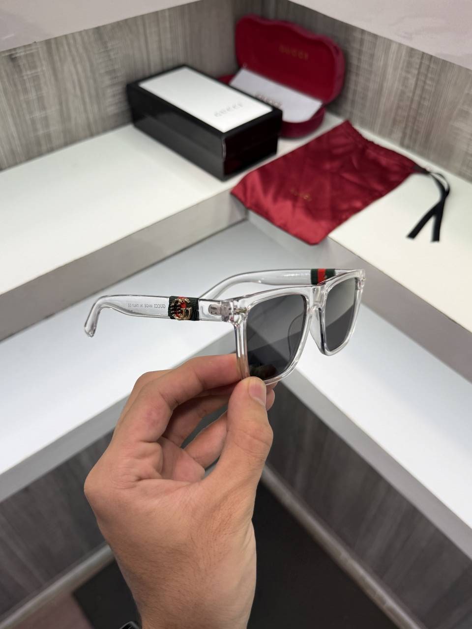 Guchi 1390 Premium sunglass (Ice)