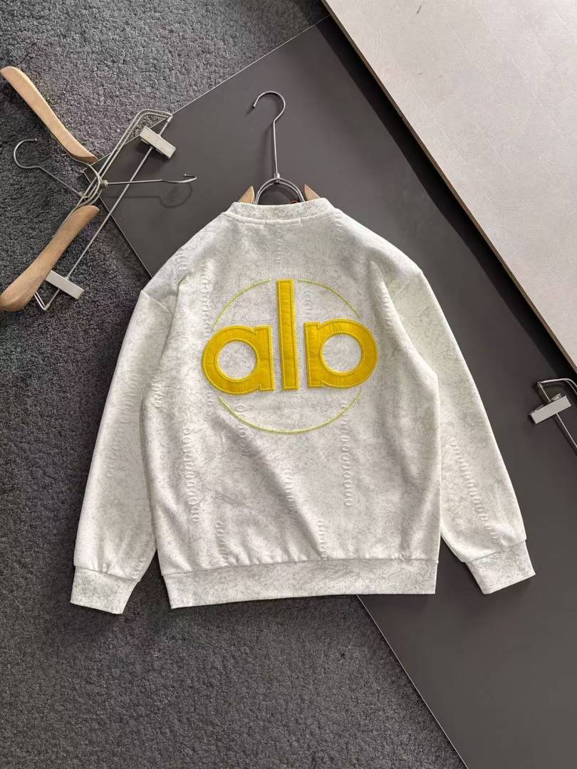 Alo IMPORTED SWEATSHIRT STORE ARTICLE WHITE AND GREY