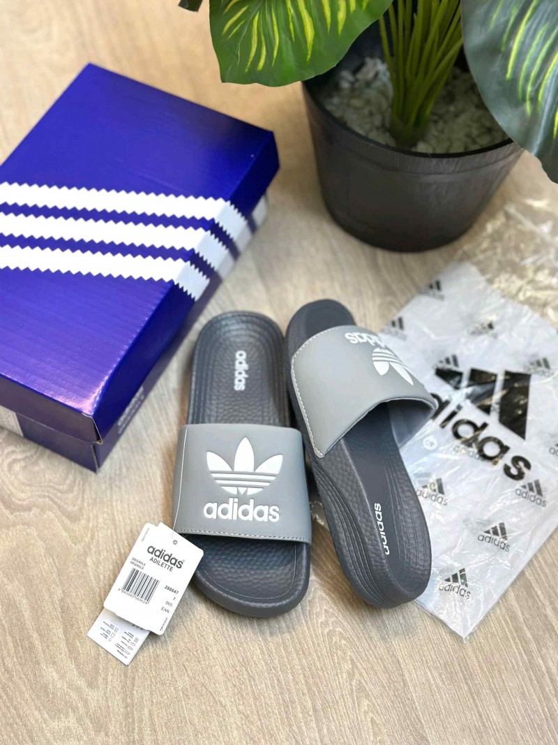 Adiddas Hyper Boost Premium Grey White Slides SE12