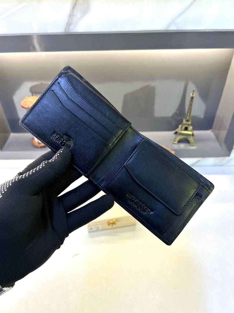Burber_r Black Premium Quality Wallet Fa 770