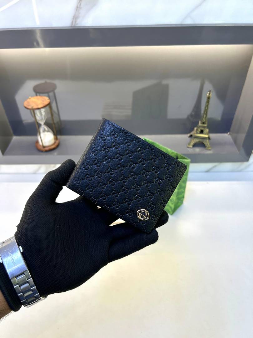 Gucc_ Black Premium Quality Wallet Fa 773