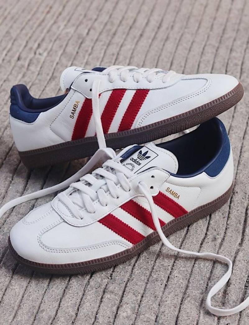 Adiddas Samba Victory Red Blue Night Indigo Women Leather Quality