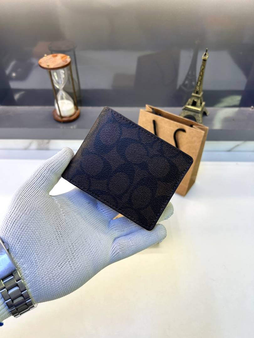 Coatch Monogram Brown Wallet Fa 871