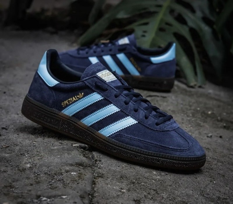 Adidas Handball Spezial Navy Gum Clear Sky Blue Shoes