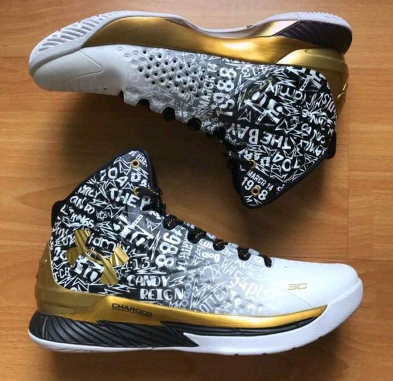 Underr Armour Curry 1 MVP Trophy Gold
