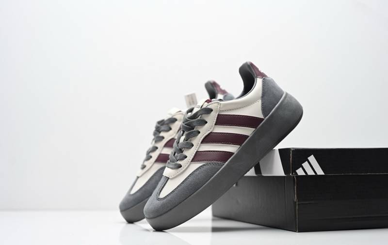 ADIDDAS BARRED GREY MAROON