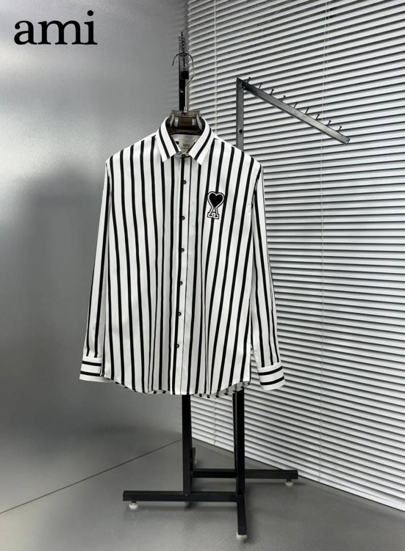 AMI PARIS IMPORTED STORE ARTICLE SHIRT WHITE
