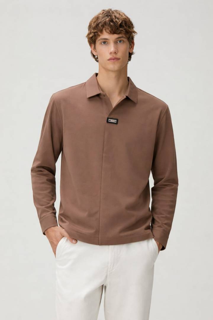 ZEGNA IMPORTED STORE ARTICLE FULL SLEEVES POLIO T-SHIRT
