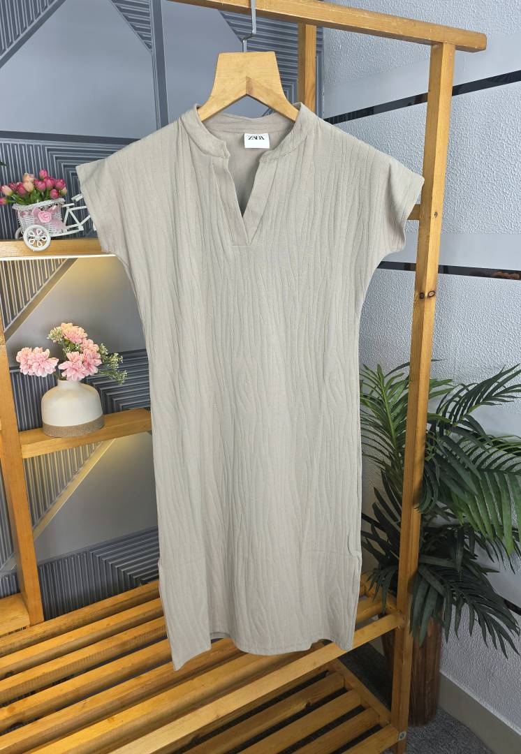 Women Long Dress Cream SB79 CR