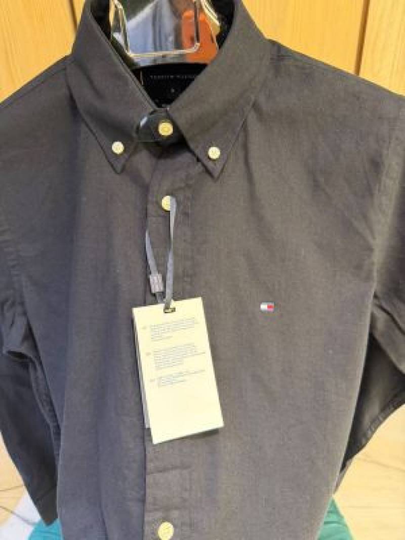 TOM-Y HILFIGER IMPORTED STORE ARTICLE SHIRT  LINEN FABRIC