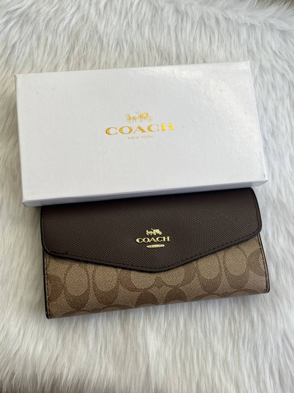 Coach_67_Coffee_3_Fold_Wallet_With_OriginalBox