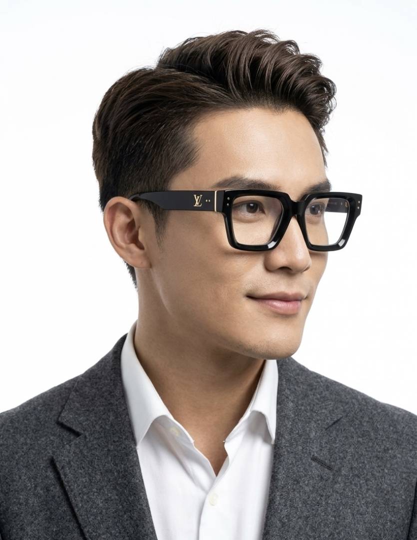 Loui Vuitton 8263 Black Frame