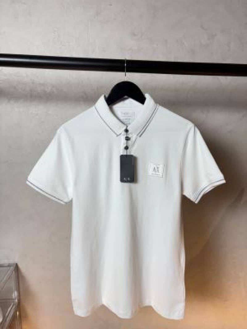 Armaani Exchange Classic Polo White 1075 Sale offer VS1000