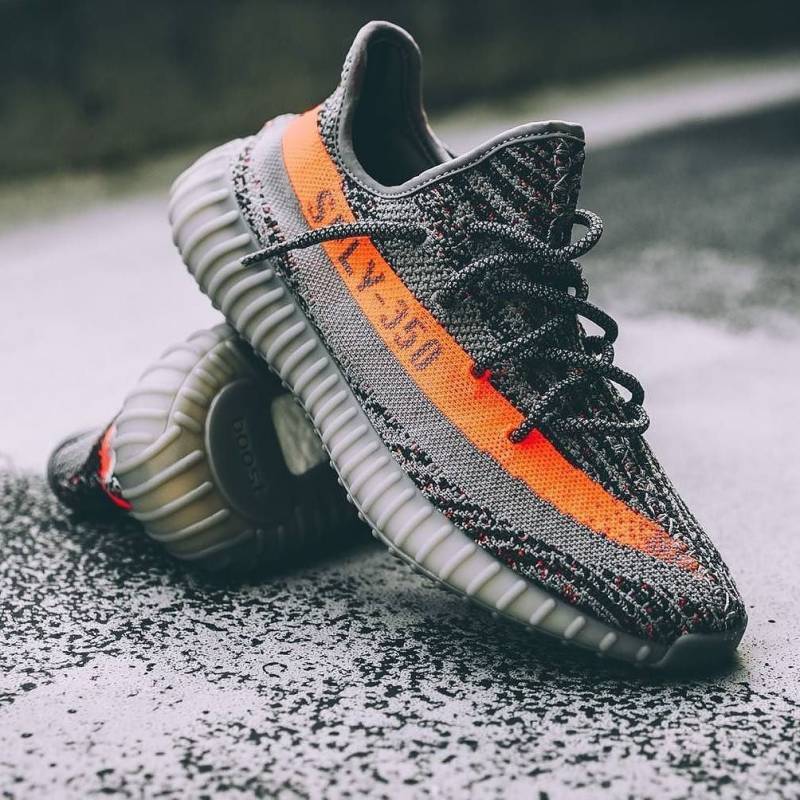 Adiddas Yeezy Boost 350 V2 Beluga Grey Orange Full Accessories SEMI UA