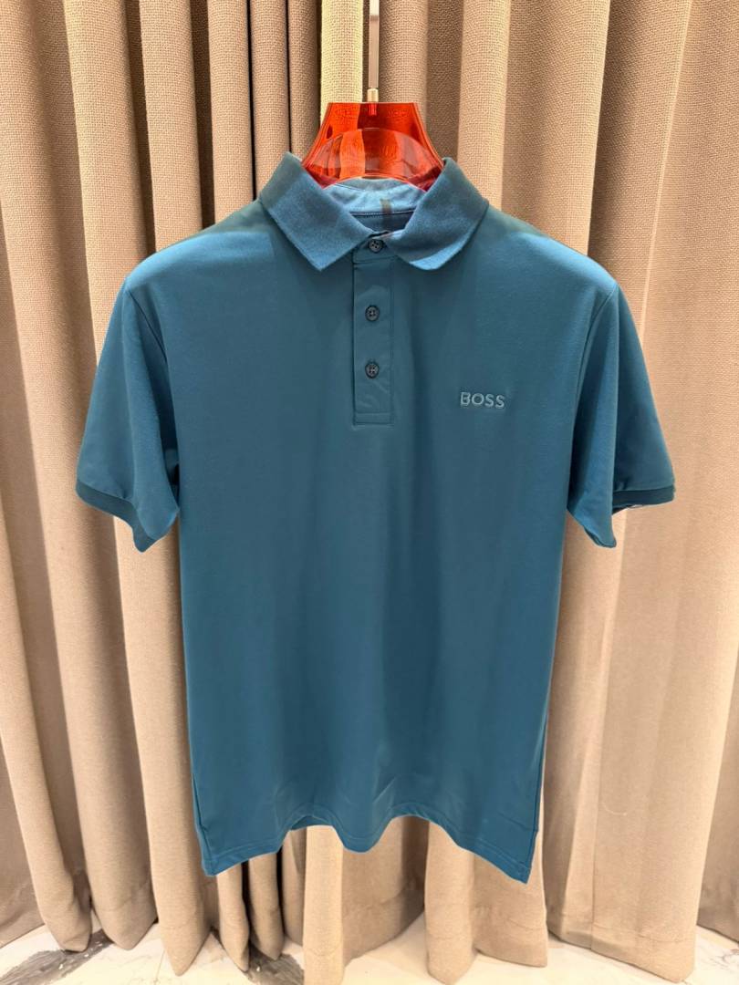 Boss Chest Logo Polo T-shirt English Blue