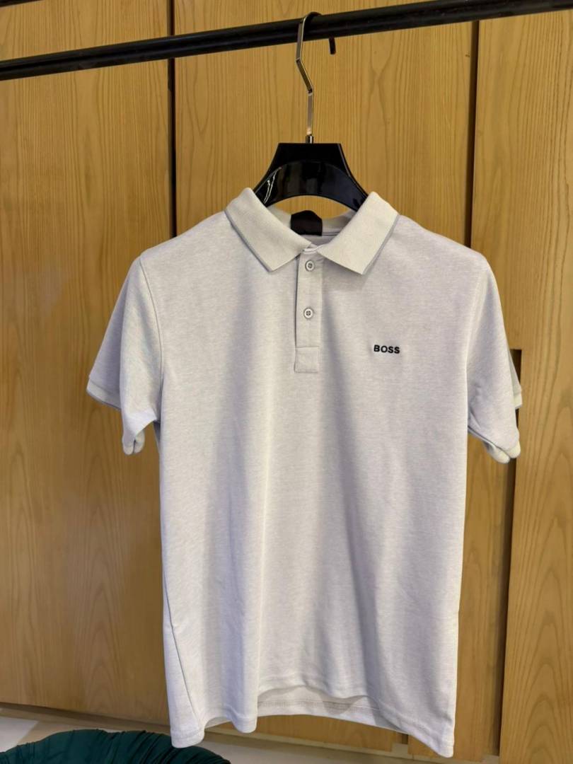 BOSS IMPORTED STORE ARTICLE POLO T-SHIRT BOX PACK LIGHT GREY