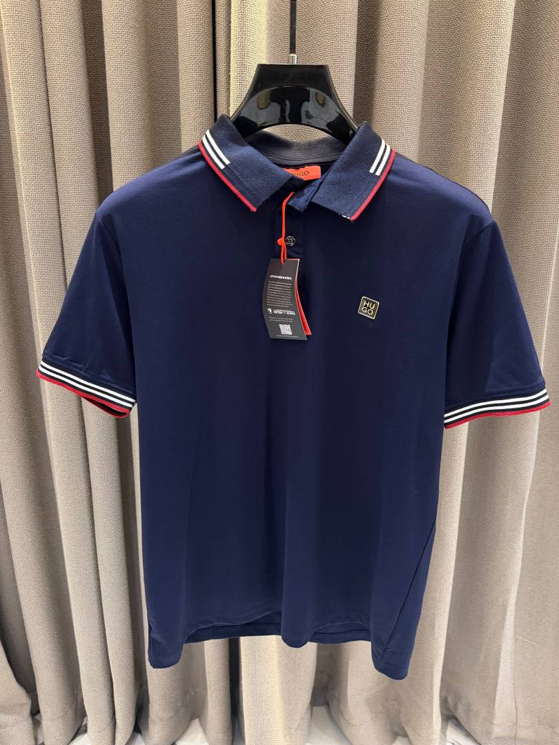Boss Chest Logo Polo T-shirt Navy