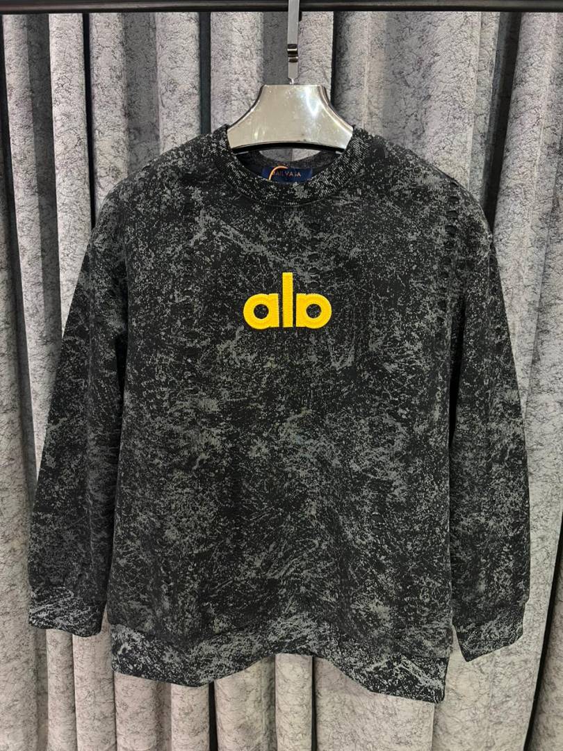 Alo IMPORTED SWEATSHIRT STORE ARTICLE BLACK AND GREY